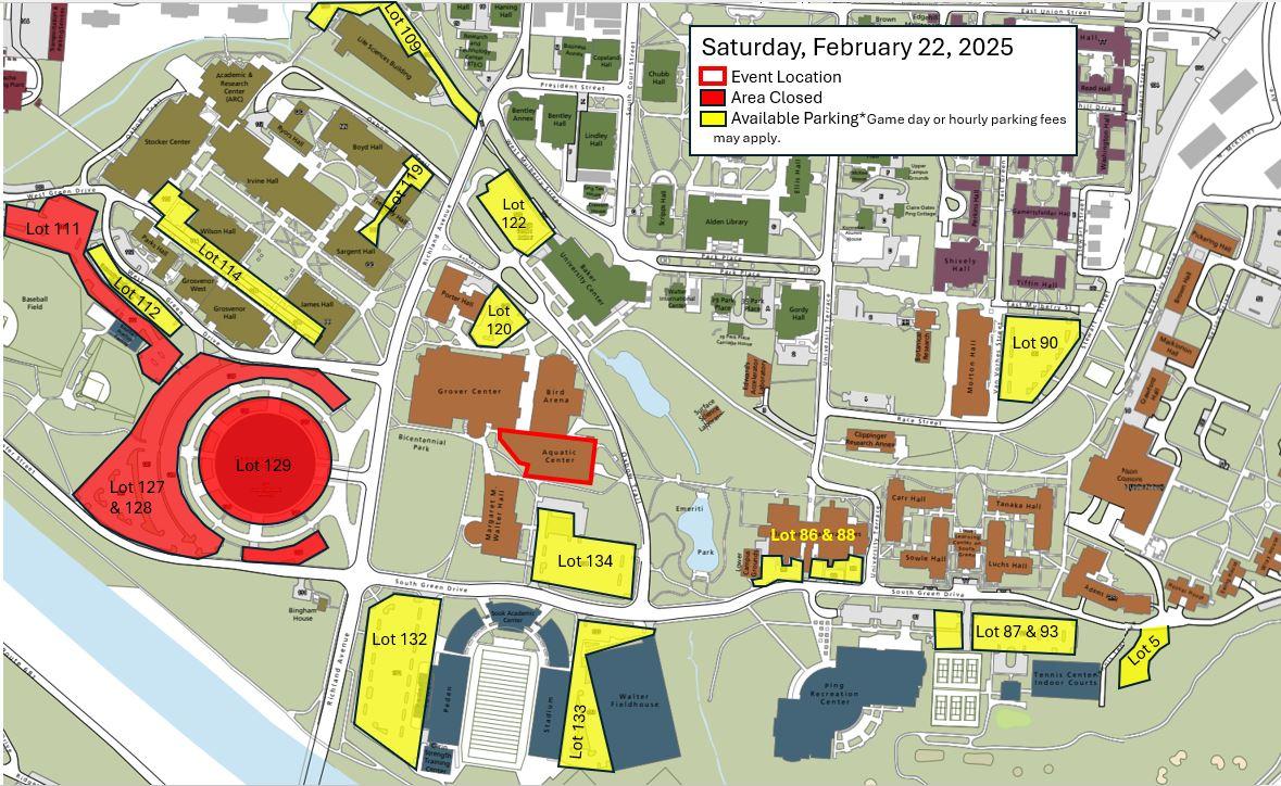 February 22 2025 Parking Map