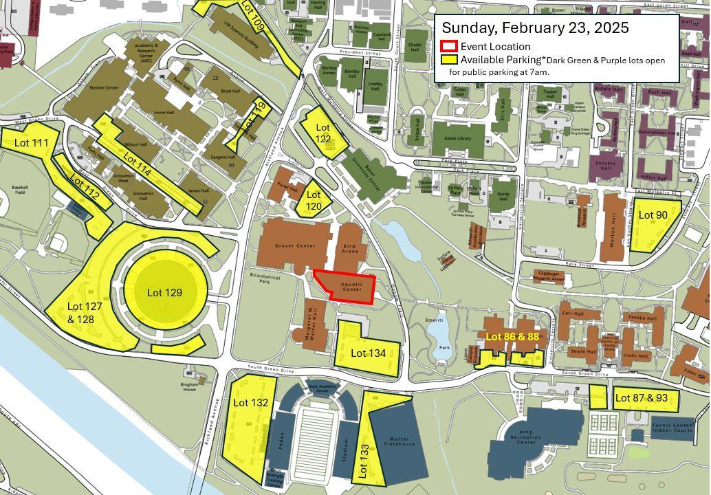 February 23 2025 Parking Map