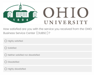 OHIO BSC Customer Satisfaction Survey Question 1