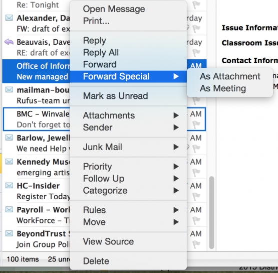 apple mail forward with attachments