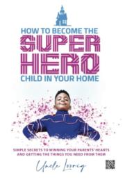 Kid on cover in super hero pose.