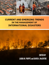 Multiple photos of disasters on cover.