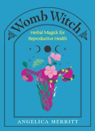 Drawing of womb with flowers on cover.