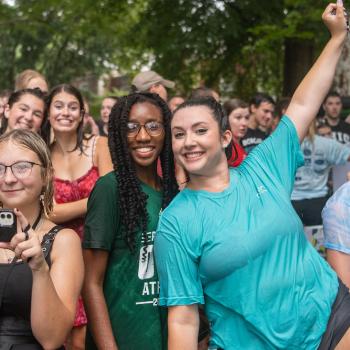 Student at the 2021 Involvement Fair