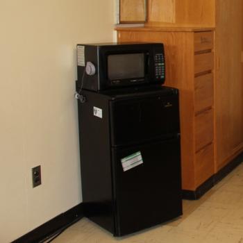 microfridge unit in a residence hall