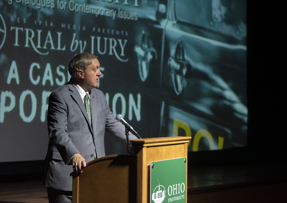 President Nellis at the Challenging Dialogues lecture