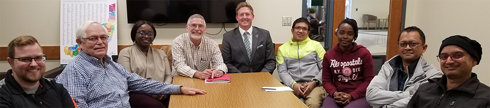 In November 2018, second Morton professor Dr. James E. Schultz visited with Dr. Foley and a number of his students. 