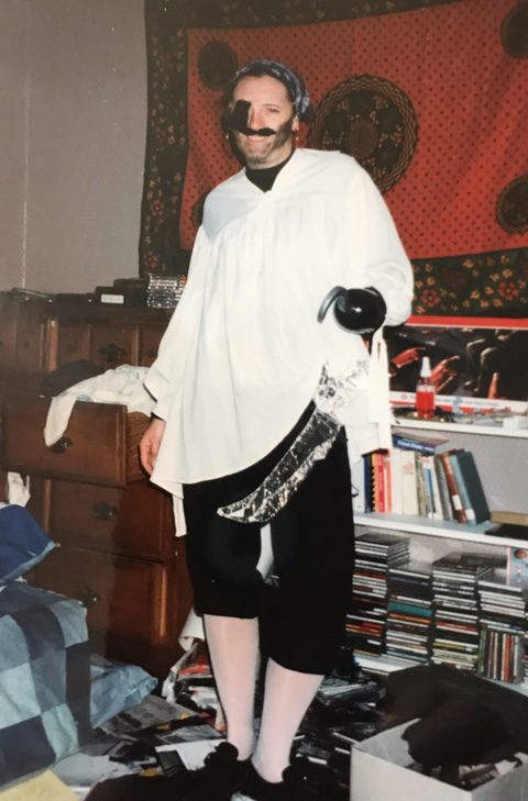 Julia Applegate dressed as a pirate during her time at OHIO