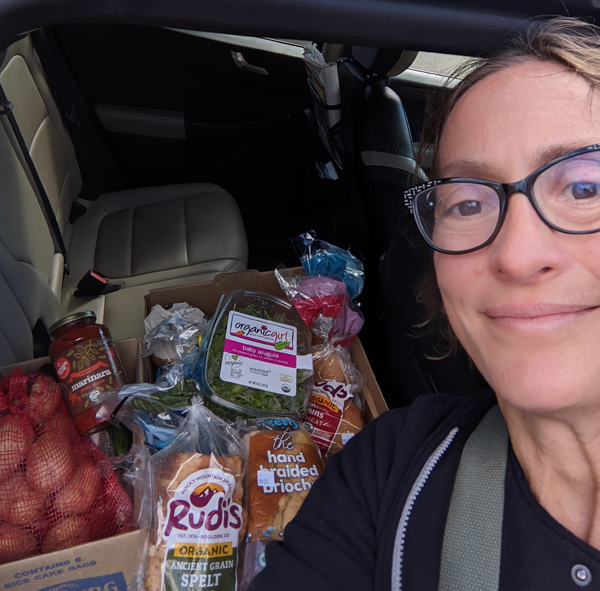 Nanda Filkin spends a lot of time getting food to where it's needed.