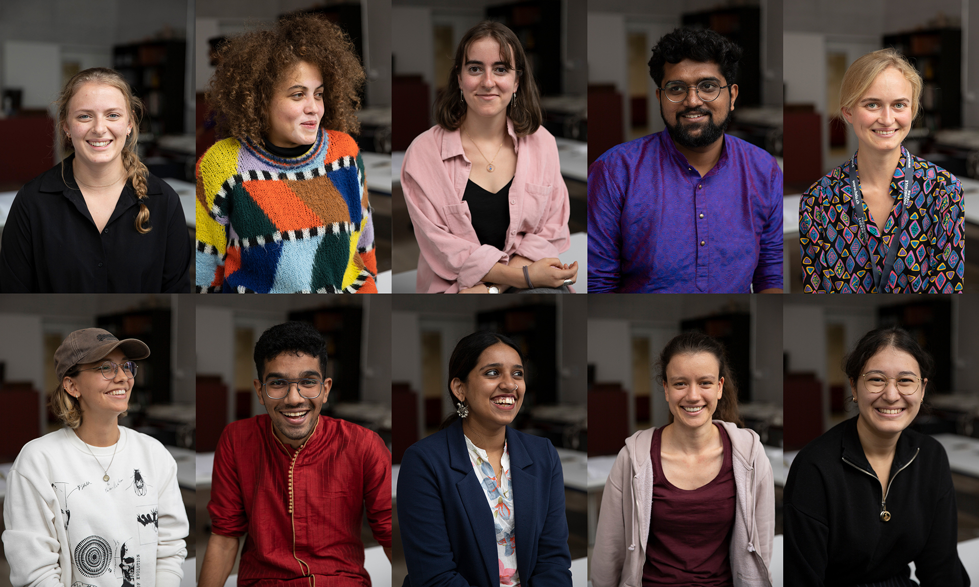 Members of the Sports topic group at the 2022 Visual Discovery Conference. Students traveled from Germany, India, Italy and the United States to attend the conference. Left to right, Leslie Ostronic, Xenia Watson, Yolanda Keiser, Edwin Raju, Chantal Petermann, Michelle Vacula, Edwin Raju, Aditi Bagal, Regula Amer, Alyssa Nothaft.