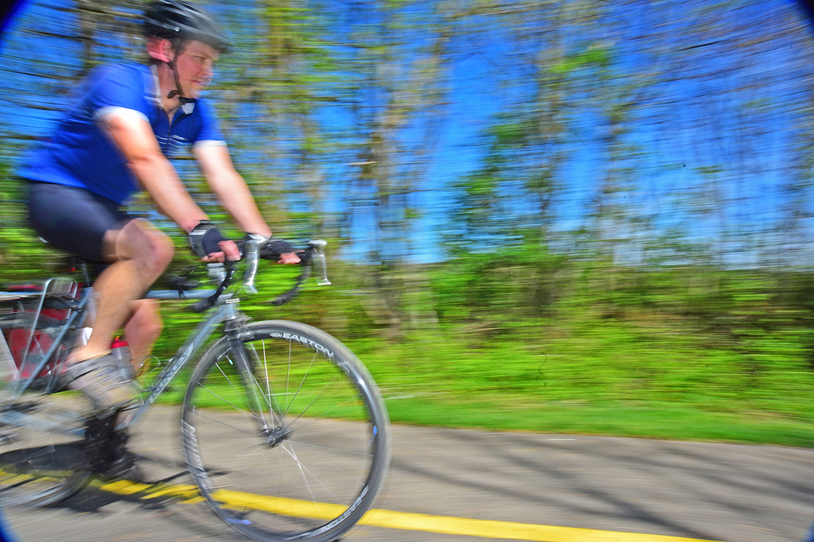 Dave Wooster Bike Riding