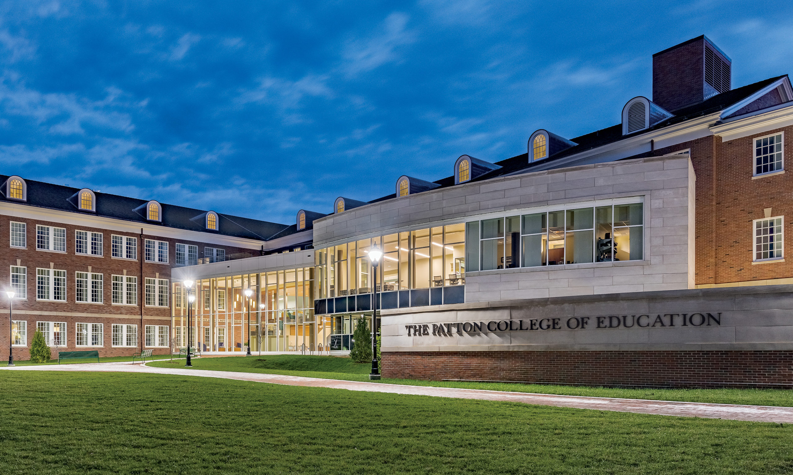 Exterior of McCracken Hall, home of the Patton College of Education 