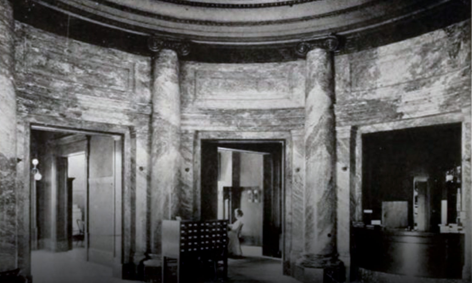 Interior of Carnegie Library in 1911