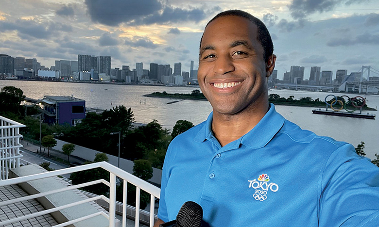 Matt Barnes, BSJ ’08, covered both the Summer Olympics in Tokyo and the Winter Olympics in Beijing for Nexstar Media Group