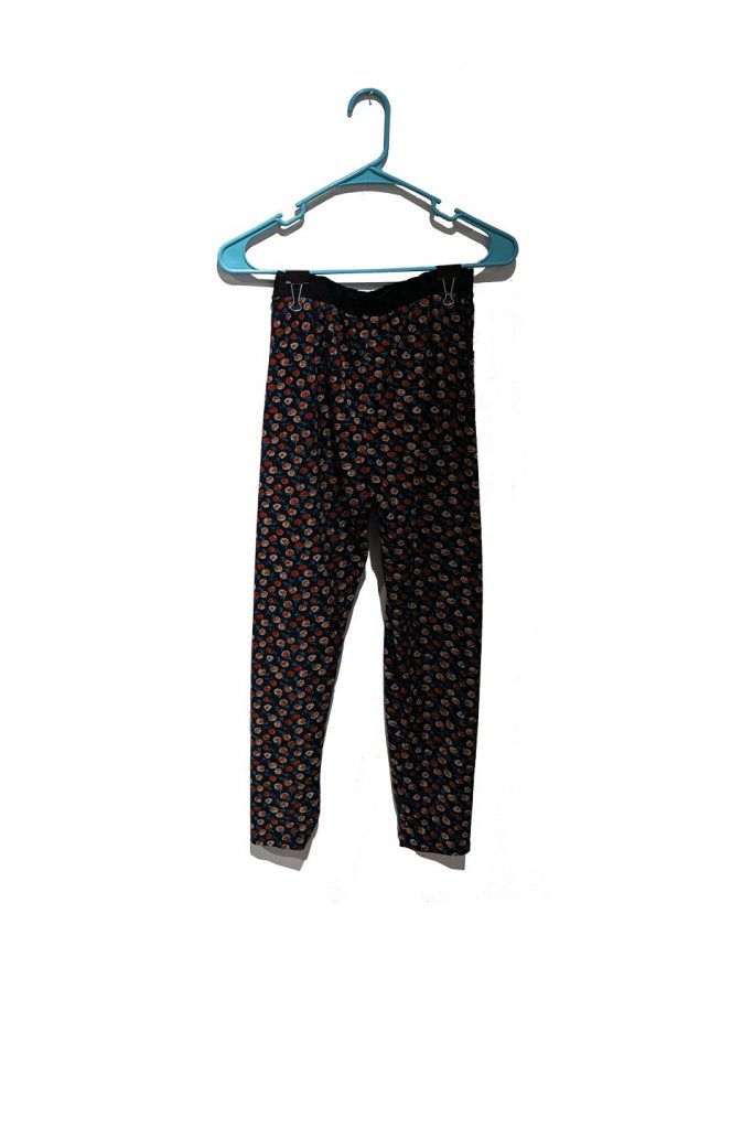 Flower printed pants