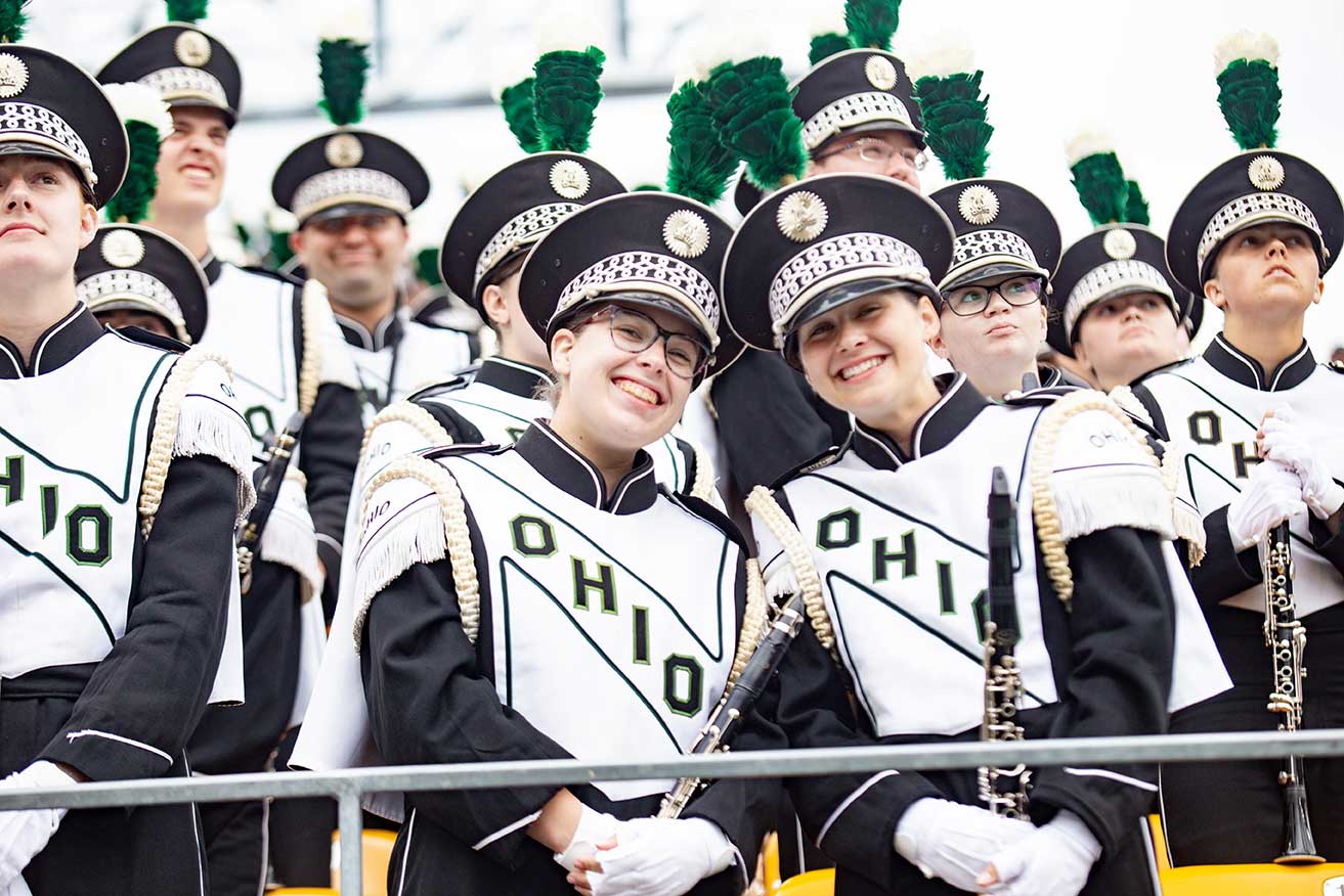 Band members enjoy playing at Heinz Field for the OHIO vs. Pittsburgh game on Sept. 7. 