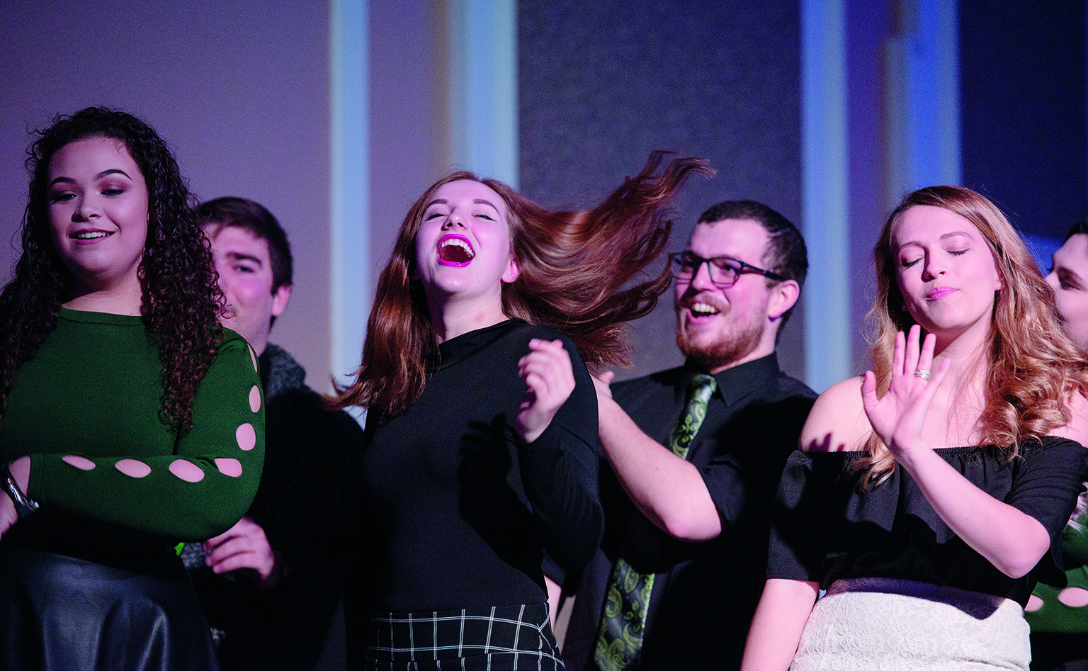Students from an Ohio University’s a cappella singing group