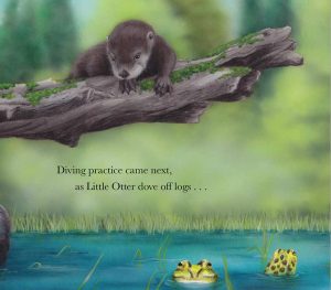 page from the book Little Otter Learns to Swim