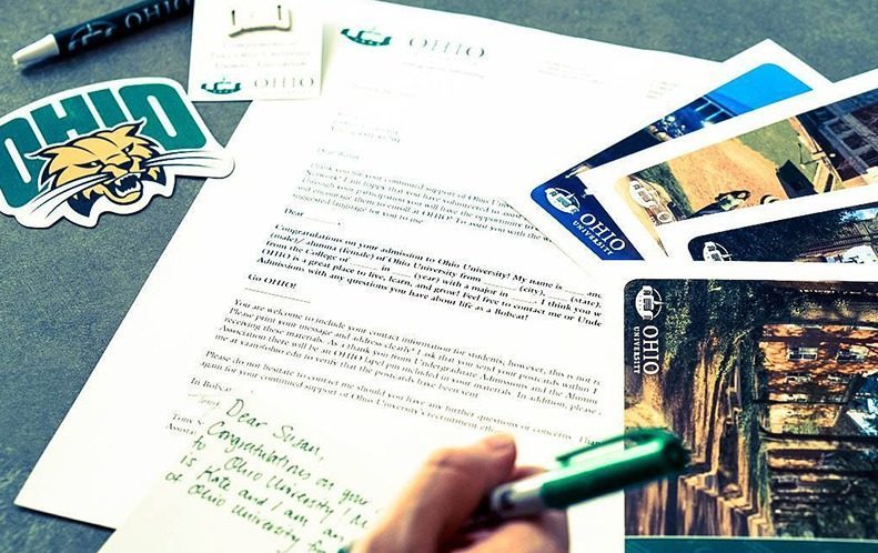 Registration for Ohio University’s Postcard Project and the new Phone Call Project is open to all degree-holding OHIO graduates.