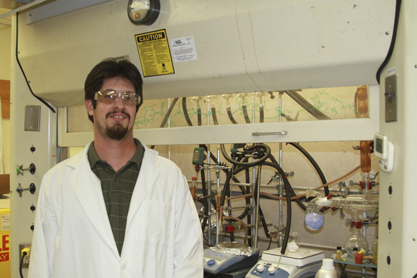 Dr. Eric Masson in his lab