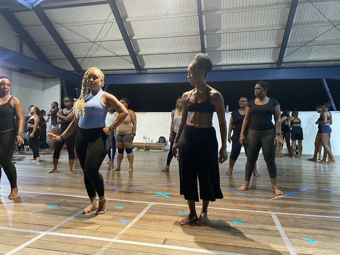 Tavia Hunte teaches dance in Antigua.