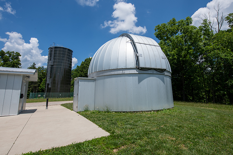 The Ohio University Observatory regularly hosts public telescope nights during astronomical events.