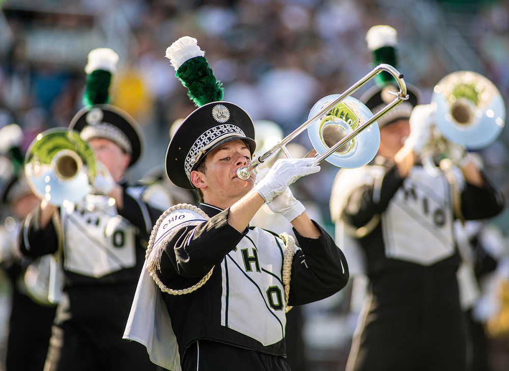 For many, the steady cadence of the Marching 110 signals the heart of Homecoming.