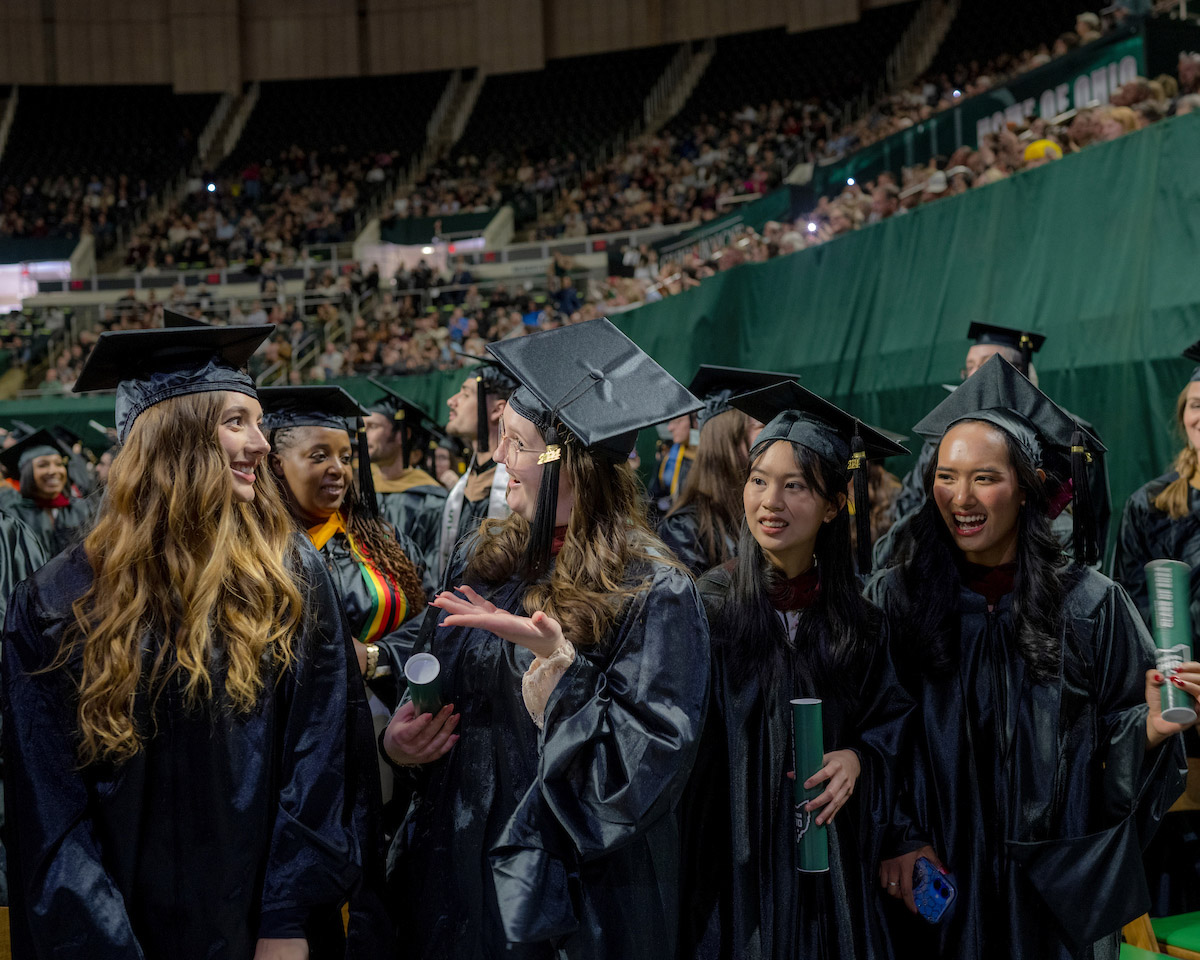 Graduating students at the Fall 2024 commencement ceremony