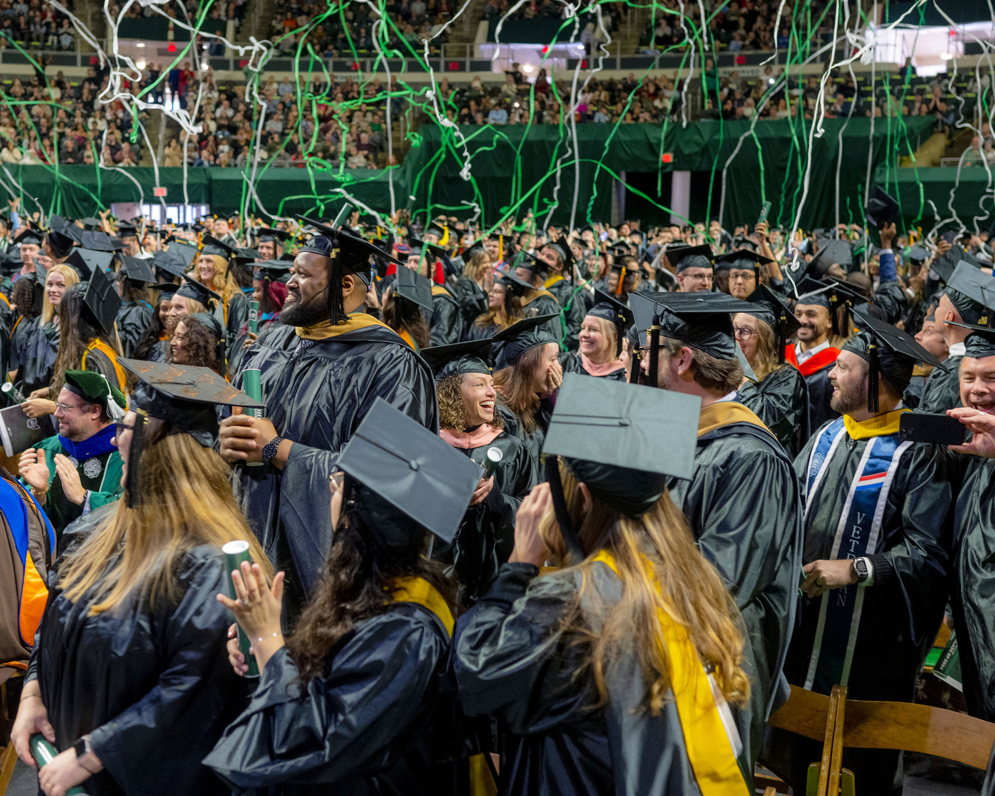 OHIO students celebrate during their Fall 2024 commencement ceremony