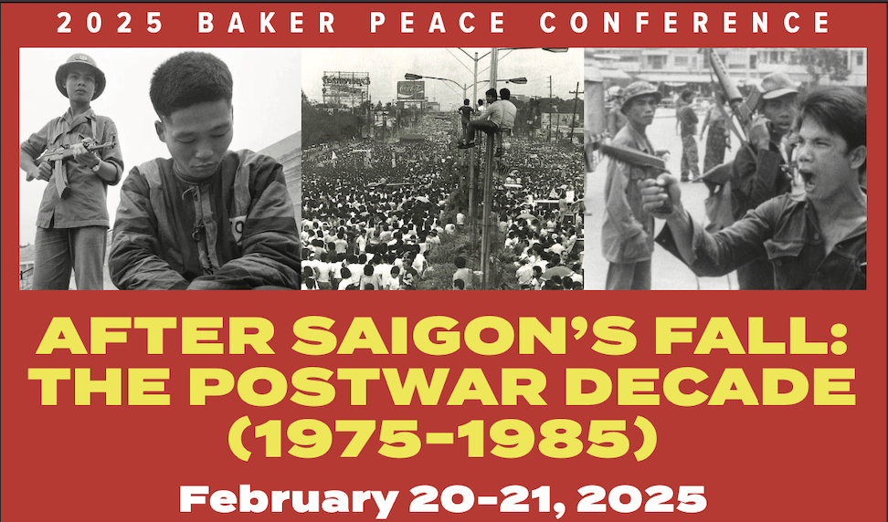 Flyer for the 2025 Baker Peace Conference 