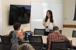 Instructional Technology doctoral student Xinyue Ren helped teachers explore current trends of integrating Augmented Reality (AR) in K-12 classrooms.
