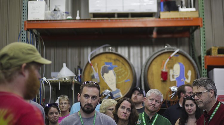 Alumni get a behind-the-scenes looks at Athens' Little Fish Brewing.