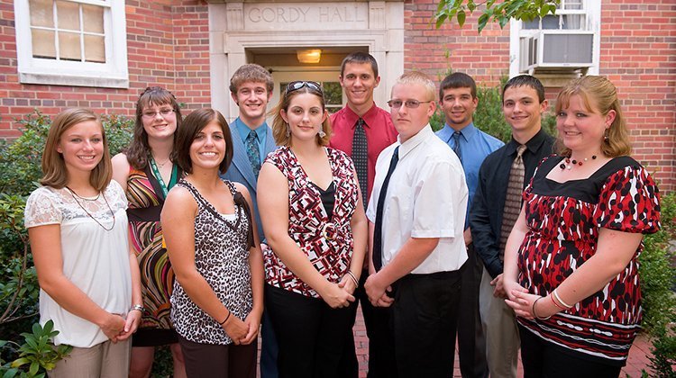 Pictured is the 2008 cohort of Ohio University’s Appalachian Scholars.