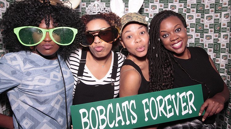 Ohio University Bobcats strike a pose inside a photo booth at the 2016 Black Alumni Reunion. Get ready, Bobcats! The photo booth is back for 2019’s Black Alumni Reunion.