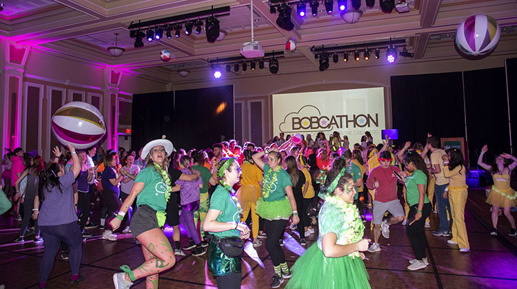 Approximately 400 students participated in the sixth annual BobcaThon, which included a rave hour. 