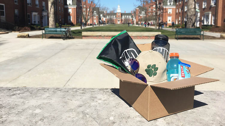 The Bobcat Store's Finals Week Survival Box showing the items for sale