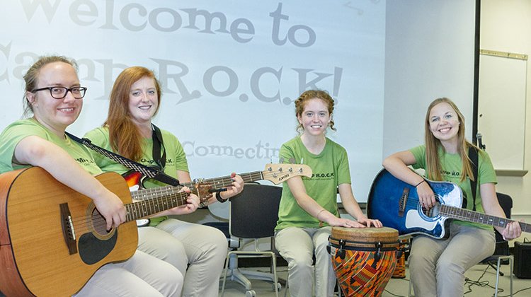 Music therapy camp teachers perform in 2016