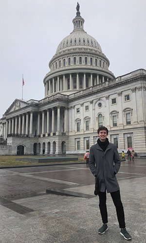 A senior majoring in Spanish, political science and Latin American studies, Max Annable is interning in Ohio Sen. Sherrod Brown’s office.