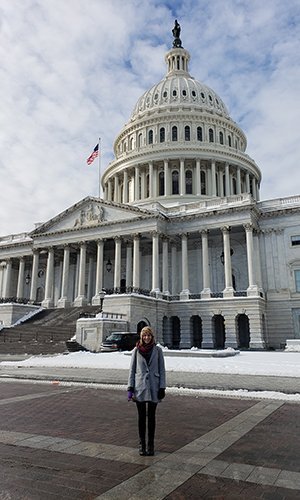 A junior studying business in the Honors Tutorial College, Alexandra Wainright is interning in the office of Rep. Tim Ryan, Ohio 13th Congressional District.