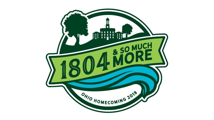Pictured is Ohio University's 2019 Homecoming logo.