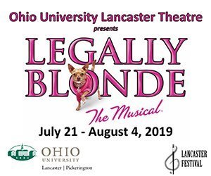 Ohio University Lancaster Theatre’s 2019 community theatre production, “Legally Blonde: The Musical,” directed by Victor Jones, debuts July 21 and runs through Aug. 4 in the campus’ Wagner Theatre.