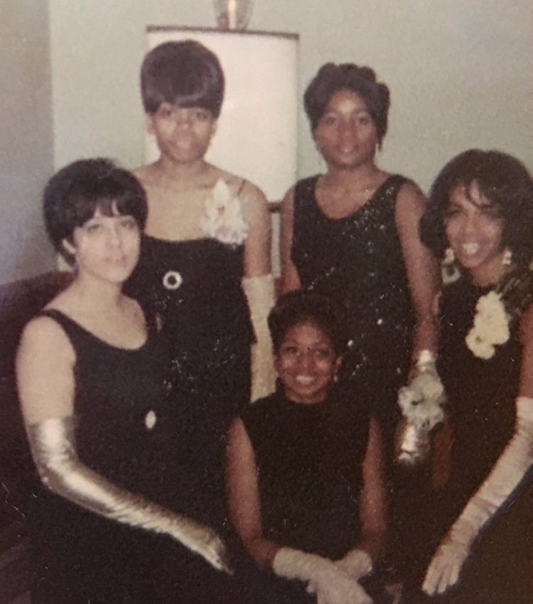 Maurine McDaniel, BFA ’69, MFA ’75, is pictured with some of her Alpha Kappa Alpha sorority sisters. 