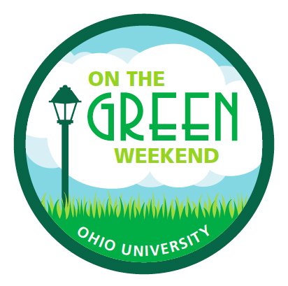 The OHIO Alumni Association's annual spring homecoming, On The Green Weekend takes place this May. Graphics courtesy of ACM