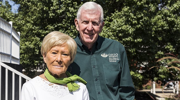Pictured are Karol Ondick, BSEE ’55, and his wife, Jo, who established the Russ College of Engineering and Technology’s Karol A. and Jo Ondick Engineering Ambassadors Program.