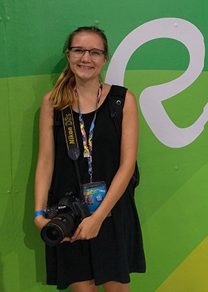 Sarah Stier pictured at the 2016 Rio Olympics