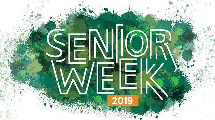 Pictured is the Senior Week logo.