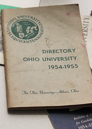Ohio University directory from 1954