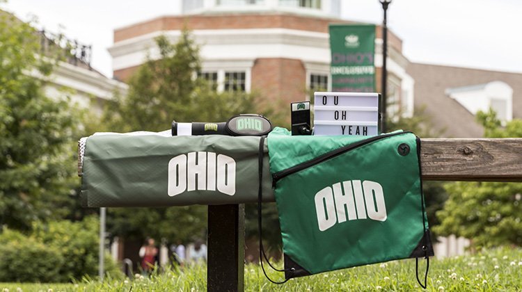 Pictured are the items featured in the Fall 2019 “Welcome to OHIO” package. 