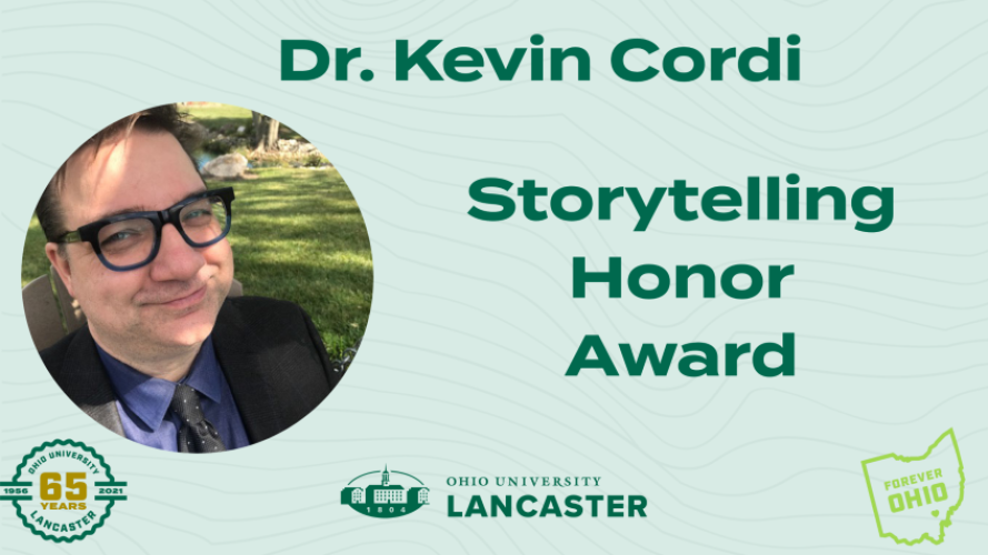 Dr. Kevin Cordi, Storytelling Honor Award