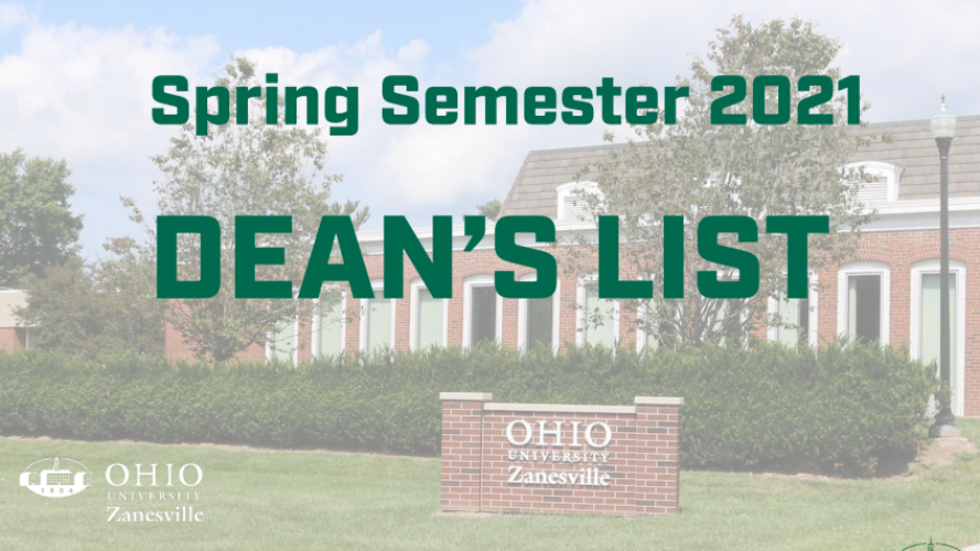 OHIO Zanesville Announces Spring 2021 Dean's List